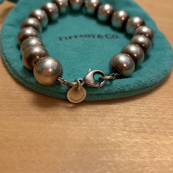 Tiffany hardware 10mm ball bracelet 7.5” - Picture 6 of 10